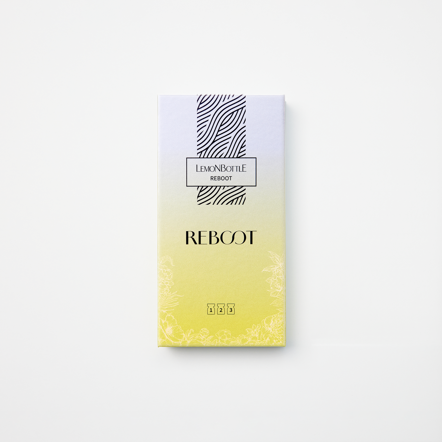 Opakowanie produktu z logo „Lemon Bottle” na białym tle